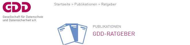 GDD-Ratgeber zum betrieblichen DSB